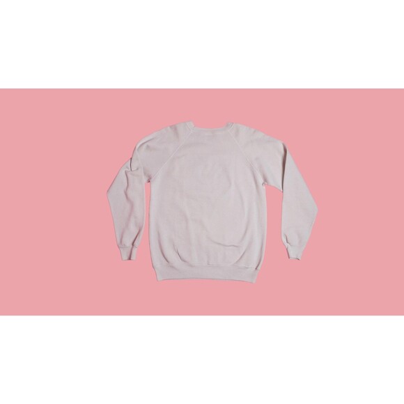 1980s-1990s HANES ACTIVEWEAR. Pullover Sweater W/Ginger Orange CAT Portrait. M-L - Picture 4 of 10